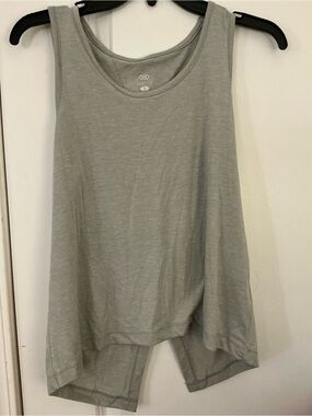 🔥 LEGEND Active Heather Gray Open Split Back Running Tank Top - Women's Size  S